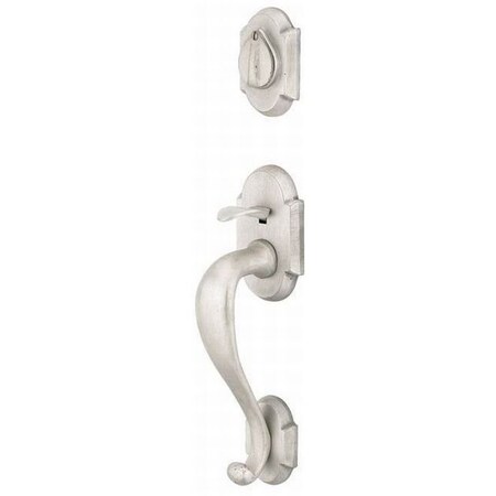Emtek Tumbled White Bronze Handleset 451211CDTWBRH 451211CDTWBRH